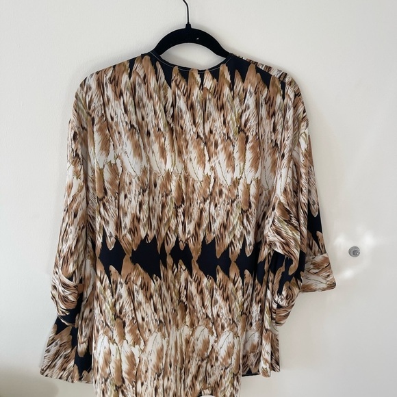 Flynn Skye Brown Printed Kimono - Picture 5 of 5